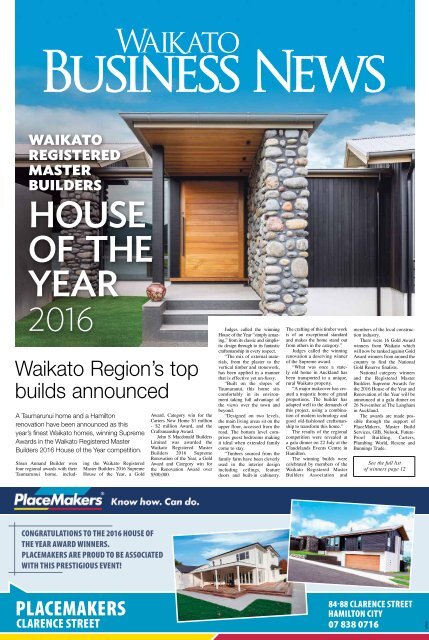 Waikato Business News August/September 2016