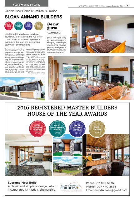 Waikato Business News August/September 2016