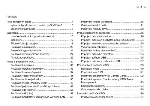 Sony VGN-SR57X - VGN-SR57X Mode d'emploi Tch&egrave;que