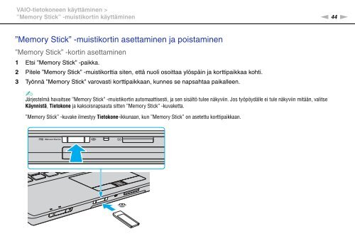 Sony VGN-SR57X - VGN-SR57X Mode d'emploi Finlandais