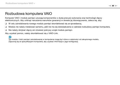 Sony VGN-NW21EF - VGN-NW21EF Istruzioni per l'uso Polacco