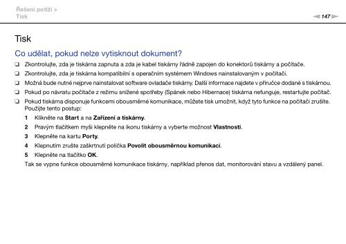 Sony VGN-NW21EF - VGN-NW21EF Istruzioni per l'uso Ceco