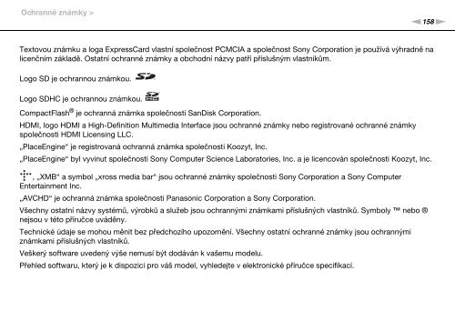 Sony VGN-NW21EF - VGN-NW21EF Istruzioni per l'uso Ceco