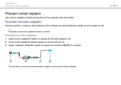 Sony VGN-NW21EF - VGN-NW21EF Istruzioni per l'uso Ceco