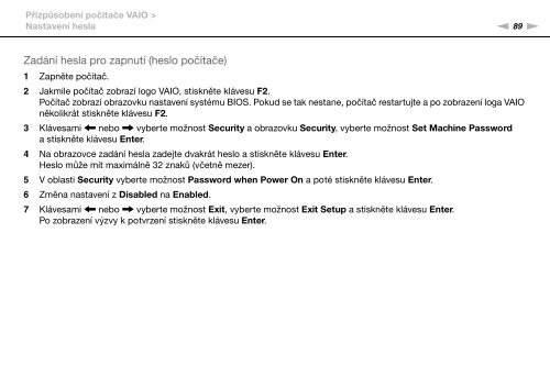 Sony VGN-NW21EF - VGN-NW21EF Istruzioni per l'uso Ceco