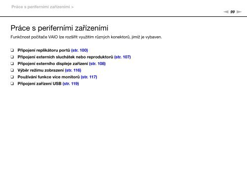 Sony VPCSA4C5E - VPCSA4C5E Istruzioni per l'uso Ceco