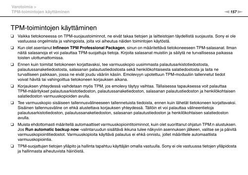 Sony VPCSB1S1E - VPCSB1S1E Mode d'emploi Finlandais