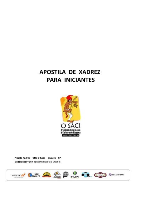 Apostila - Xadrez Básico, PDF, Aberturas (xadrez)