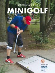 STARTING OUT IN - World minigolf sport federation