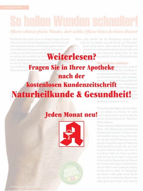 Leseprobe "Naturheilkunde & Gesundheit" Mai 2017 