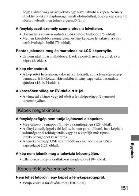 Sony DSLR-A290L - DSLR-A290L Consignes d&rsquo;utilisation Hongrois