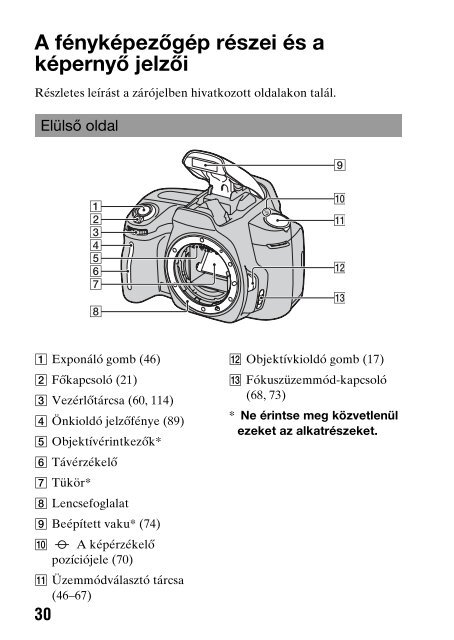 Sony DSLR-A290L - DSLR-A290L Consignes d&rsquo;utilisation Hongrois