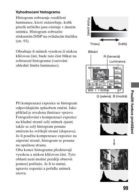 Sony DSLR-A290L - DSLR-A290L Consignes d&rsquo;utilisation Tch&egrave;que