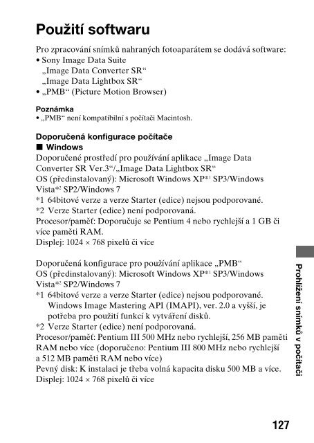 Sony DSLR-A290L - DSLR-A290L Consignes d&rsquo;utilisation Tch&egrave;que