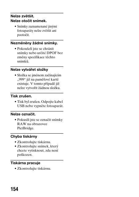 Sony DSLR-A290L - DSLR-A290L Consignes d&rsquo;utilisation Tch&egrave;que