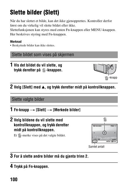 Sony DSLR-A290L - DSLR-A290L Consignes d&rsquo;utilisation Norv&eacute;gien