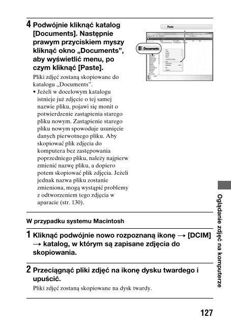 Sony DSLR-A290L - DSLR-A290L Consignes d&rsquo;utilisation Polonais