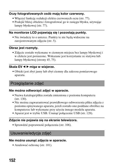 Sony DSLR-A290L - DSLR-A290L Consignes d&rsquo;utilisation Polonais