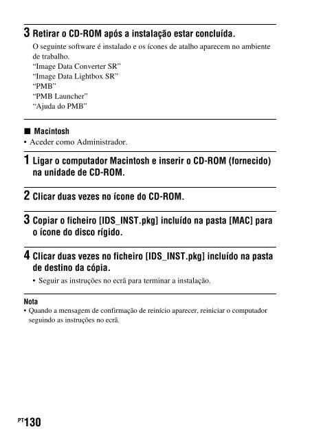 Sony DSLR-A290L - DSLR-A290L Consignes d&rsquo;utilisation Portugais