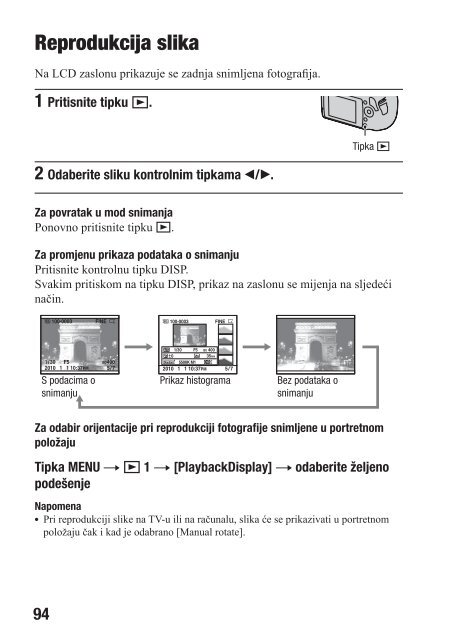 Sony DSLR-A290L - DSLR-A290L Mode d'emploi Croate