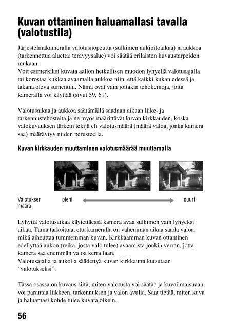 Sony DSLR-A290L - DSLR-A290L Consignes d&rsquo;utilisation Finlandais