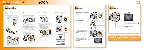 Sony DSLR-A290L - DSLR-A290L Consignes d&rsquo;utilisation Allemand