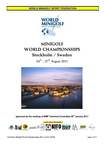 MINIGOLF WORLD CHAMPIONSHIPS Stockholm / Sweden