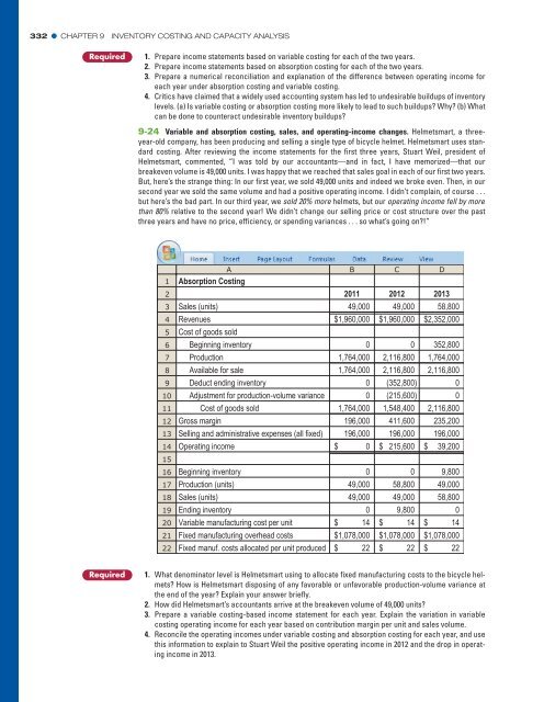 Cost Accounting (14th Edition)