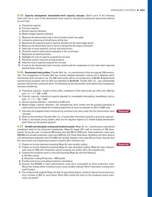 Cost Accounting (14th Edition)