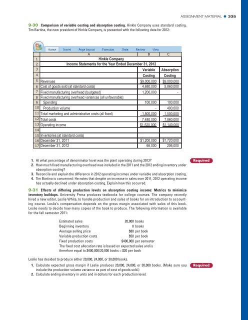 Cost Accounting (14th Edition)