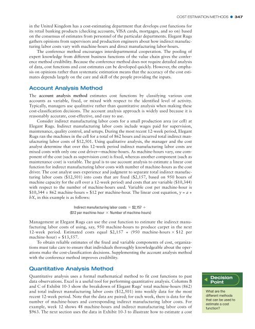 Cost Accounting (14th Edition)