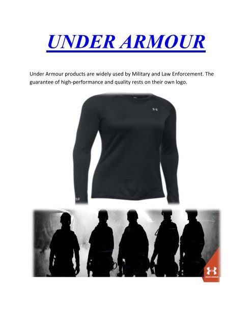 UNDER ARMOUR