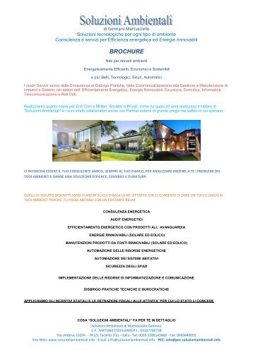 Brochure soluzioni