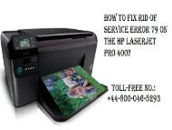 How to Fix Rid Of Service Error 79 On the HP LaserJet Pro 400? | HP Technical   Support Number 