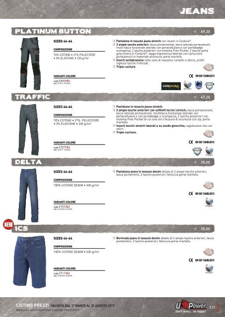 CATALOGO U-POWER WORKWEAR 