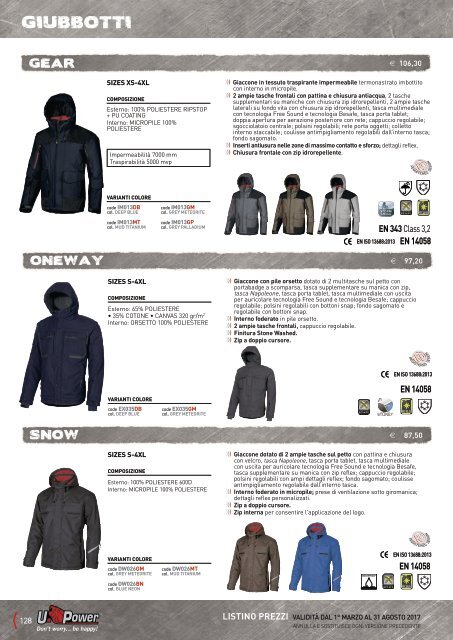 CATALOGO U-POWER WORKWEAR 