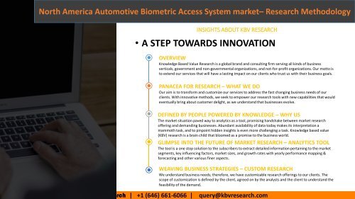 North America Automotive Biometric Access System market