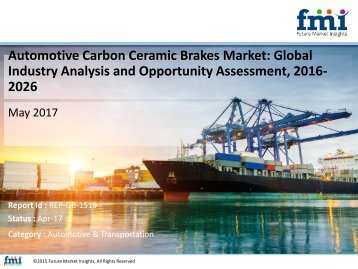 Automotive Carbon Ceramic Brakes Market to reach US$ 265 Mn by 2026