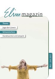 Elim Magazin Mai / Juni 2017