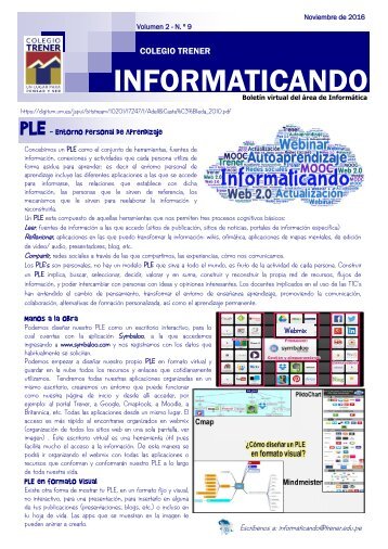 INFORMATICANDO 9 2016 (Entorno personal y glosario)