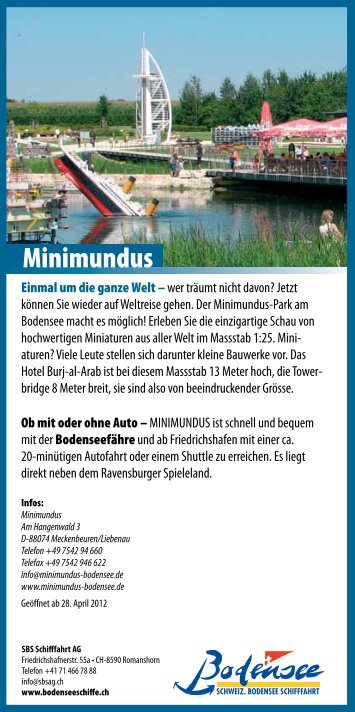 Flyer Minimundus