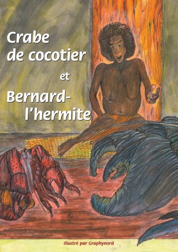 Crabe de cocotier et bernard l'hermite