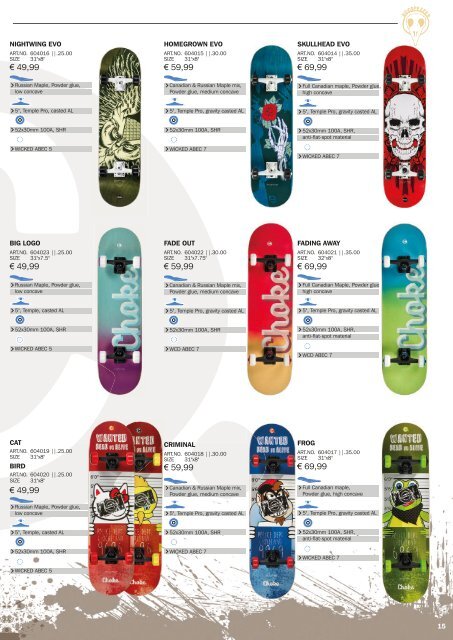 Powerslide Woodpekker Skateboard Catalogue 2017