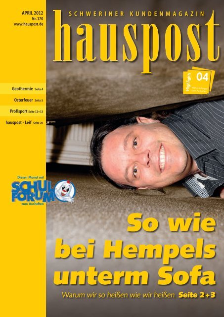 So wie bei Hempels unterm Sofa - Hauspost