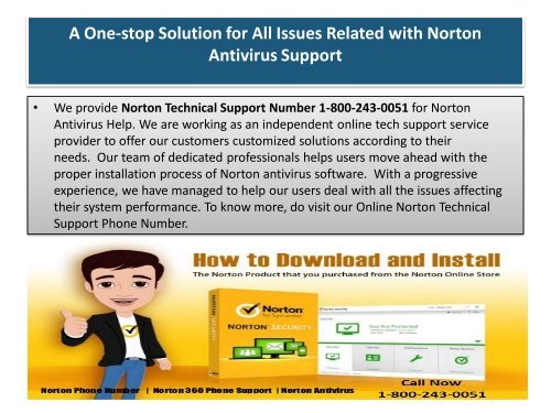 Norton Antivirus Support Phone Number 18002430051