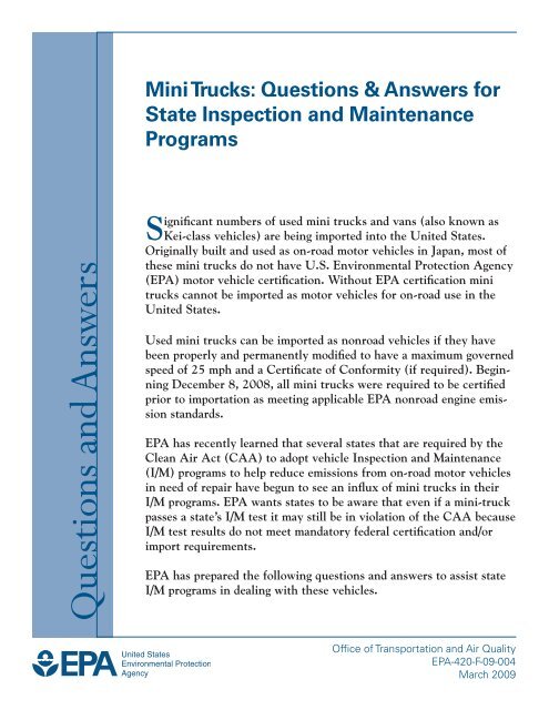 Mini Trucks Questions Answers For State Inspection And Mini Trucks Questions Answers For State Inspection And