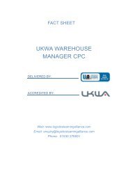 UKWA Warehouse Manager CPC