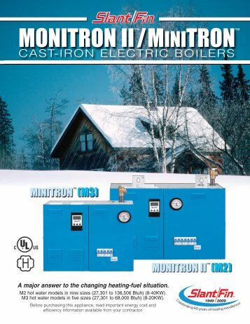 Monitron II and Minitron Catalogue Sheet - Slant/Fin