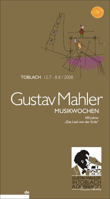 Wir stiften Kultur Promuoviamo cultura - Gustav Mahler