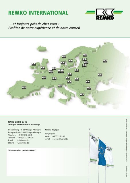 SYSTÈMES DE CHAUFFAGE À AIR CHAUD MOBILES - Remko